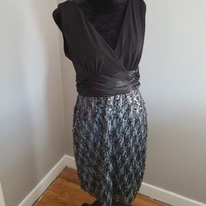 Black and sequin dress